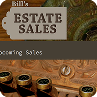 Bill's Estate Sales webpage thumbnail