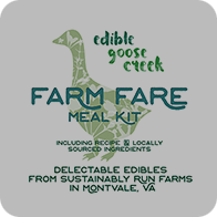 Edible Goose Creek meal kit label