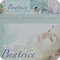 Beatrice Spa webpage thumbnail