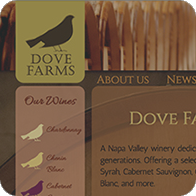 Dove Farms webpage thumbnail
