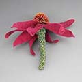 felt echinacea pin