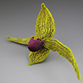 felt orchid pin