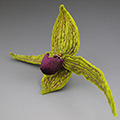 felt orchid pin