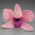 felt orchid pin