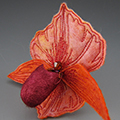 felt orchid pin