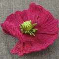 felt poppy pin