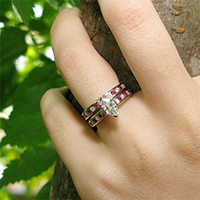 Ruby ring set